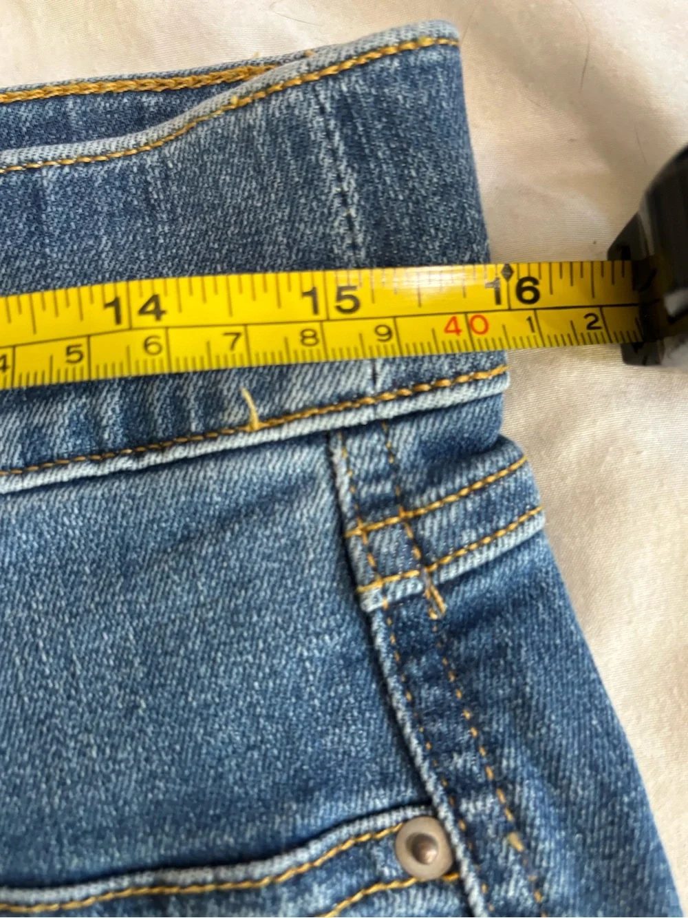 SPANX Wide Leg Jeans in Blue Wash